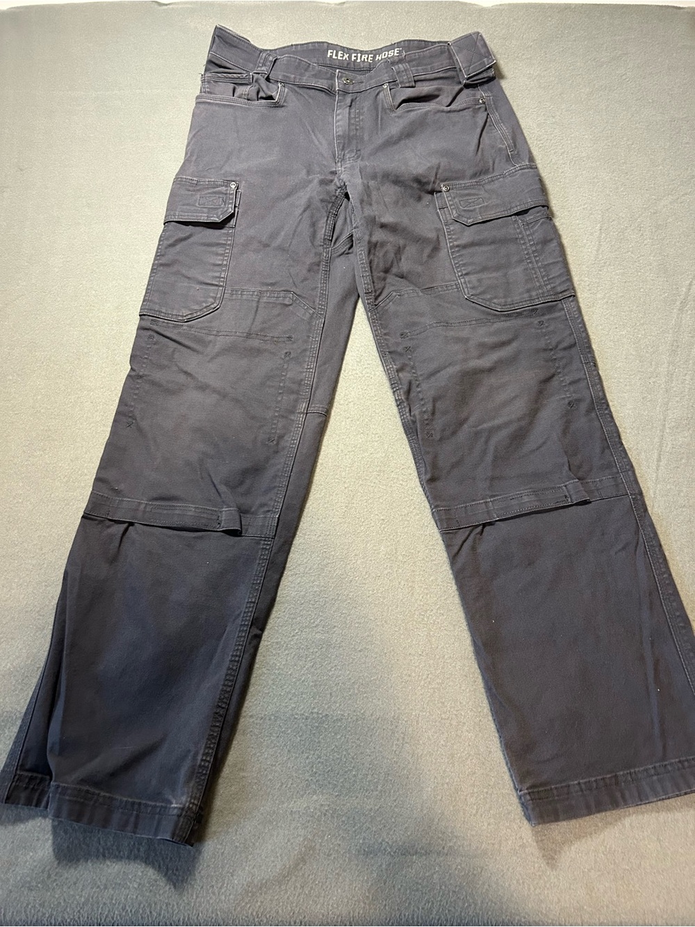 Duluth Trading Co Dark Grey Work Cargo Pants with Multiple Pockets